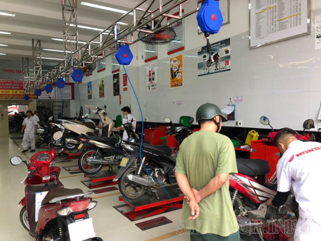 Bảo dưỡng xe máy Honda tại cơ sở uy tín