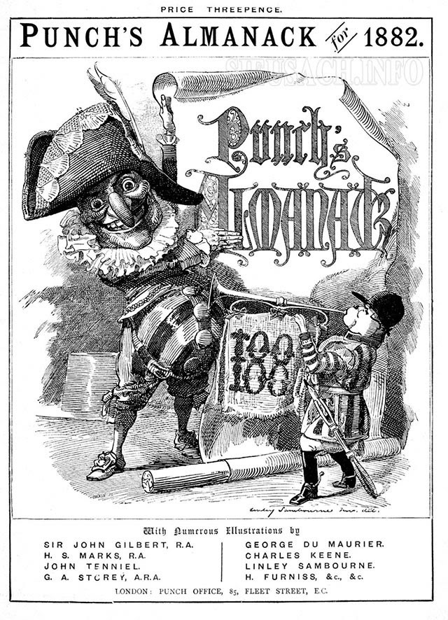 Ảnh bìa tạp chí Punch được John Tenniel vẽ năm 1882