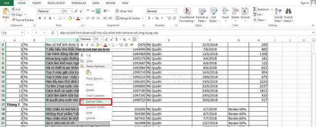 Chức năng căn lề Justify trong Excel cũng có thể xuống hàng 