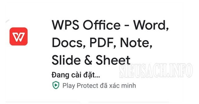 Cài đặt WPS Office