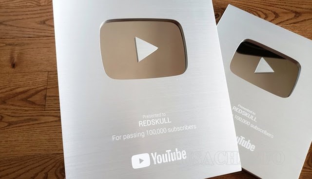 Kênh của bạn đạt 100.000 sub sẽ nhận được nút bạc từ youtube