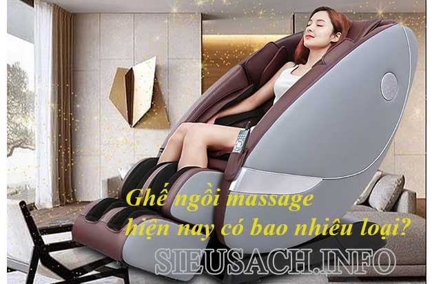 Các loại ghế ngồi massage phổ biến hiện nay.