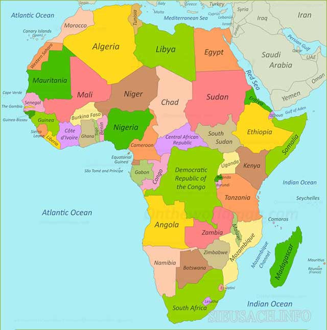 Các nước ở châu Phi