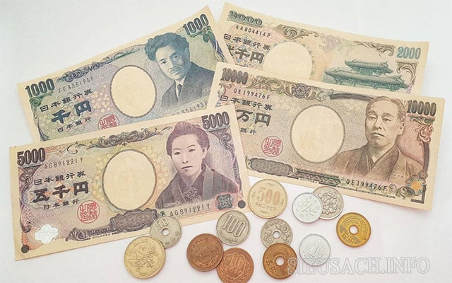Đồng tiền của Nhật đang được lưu hành hiện nay 