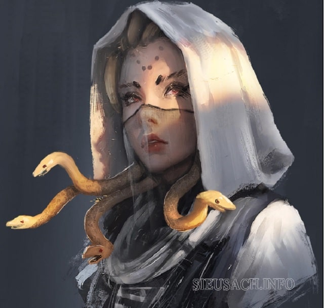 Nữ thần đầu rắn Medusa trong truyện thần thoại