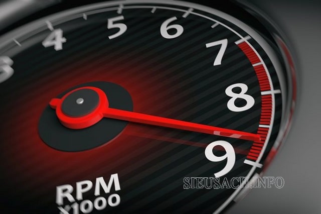 Chỉ số RPM của mỗi thiết bị khi đổi sang vòng/phút sẽ khác nhau