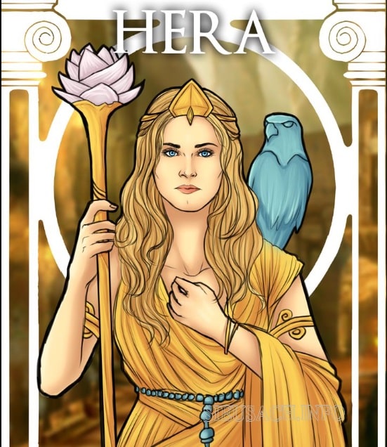 Hera - vợ của thần Zeus