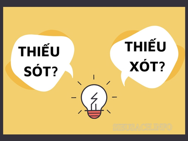 Thiếu sót là từ viết đúng chính tả trong tiếng Việt