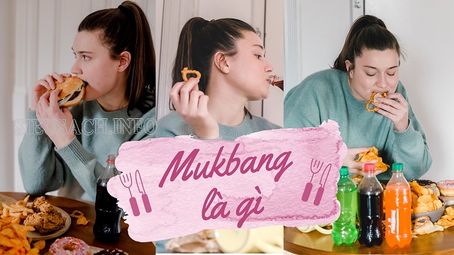 Mukbang là video phát trực tiếp khi ăn lượng lớn thức ăn trên nền tảng xã hội