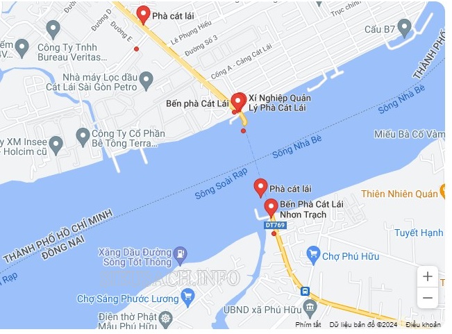 Phà Cát Lái tuyến phà nối giữa TP.HCM và Đồng Nai