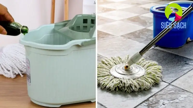 Quét và lau nhà hàng ngày bằng nước mát pha vài giọt tinh dầu bạc hà hoặc chanh để giảm bụi và tạo mùi dễ chịu