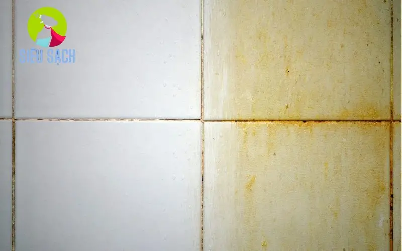 Các phương pháp làm sạch các đường ron ố vàng gạch lát sàn