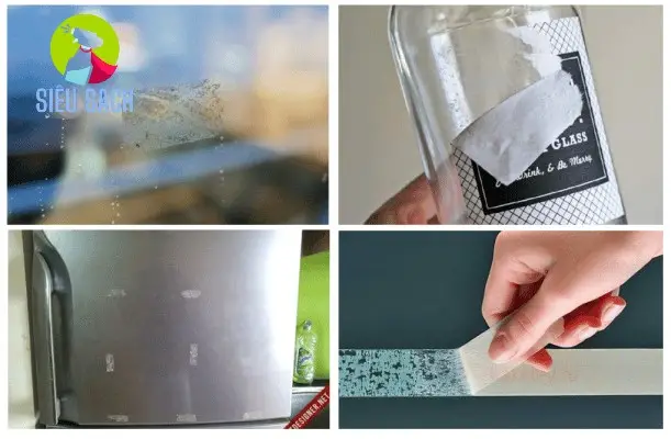 Tẩy vết băng dính trên tường nhà