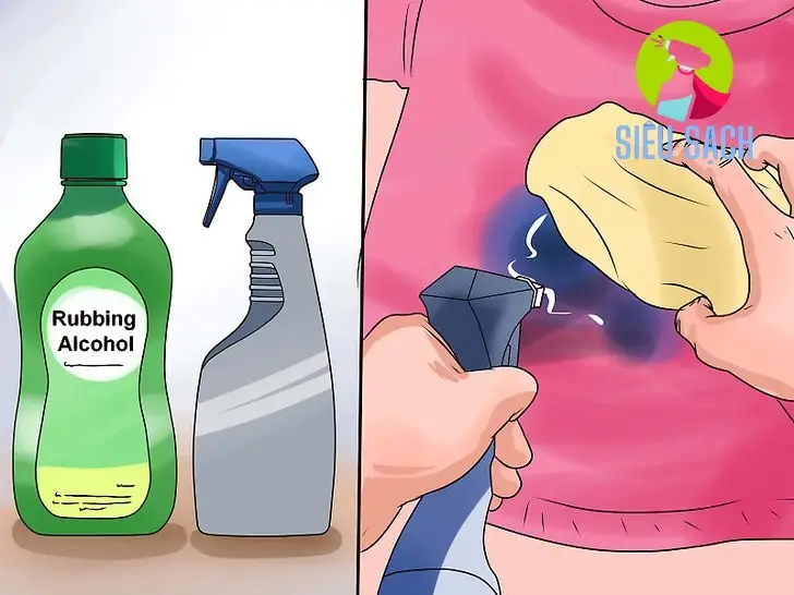 Tẩy vết mực bút bi trên đồ dùng bằng cồn Tẩy vết mực bút bi trên đồ dùng bằng cồn