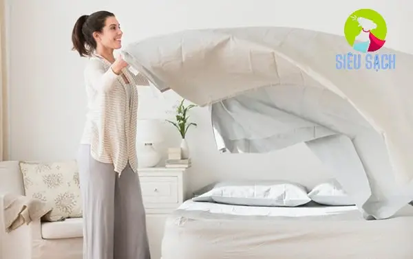 Các bước giặt chăn bông đúng cách để không bị mốc